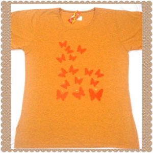 تی شرت سایز بزرگ پروانه ای