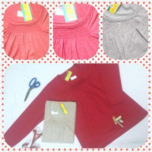 تی شرت یقه چین دار